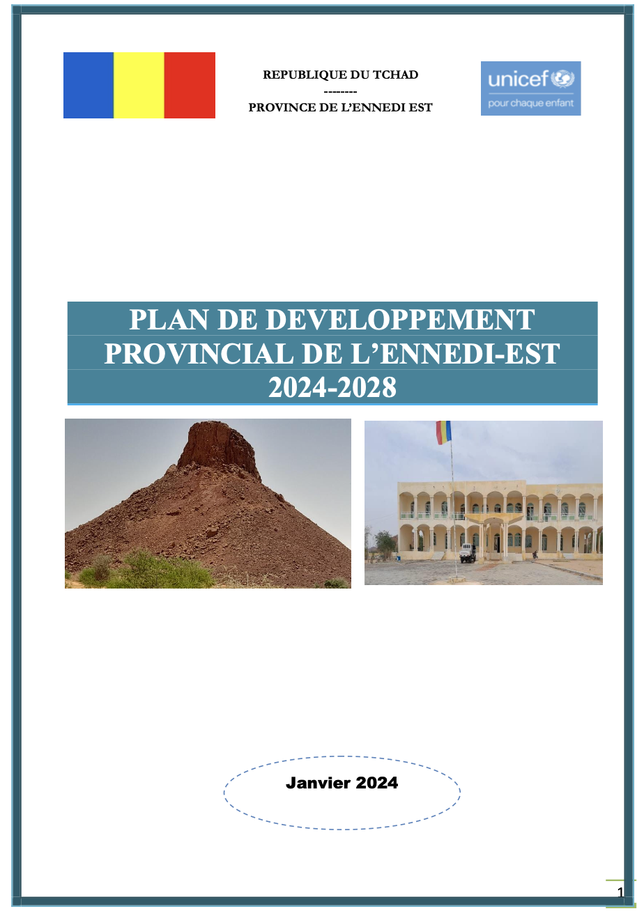 Plan de Developpement Provincial de l'Ennedi Est (2024-2028)