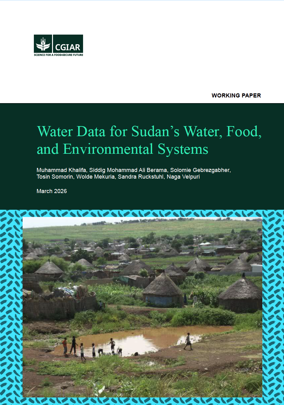 Water Data for Sudan’s Water, Food, and Environmental Systems - Working Paper