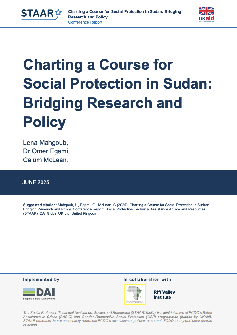 Charting a Course for Social Protection in Sudan: Bridging Research and Policy