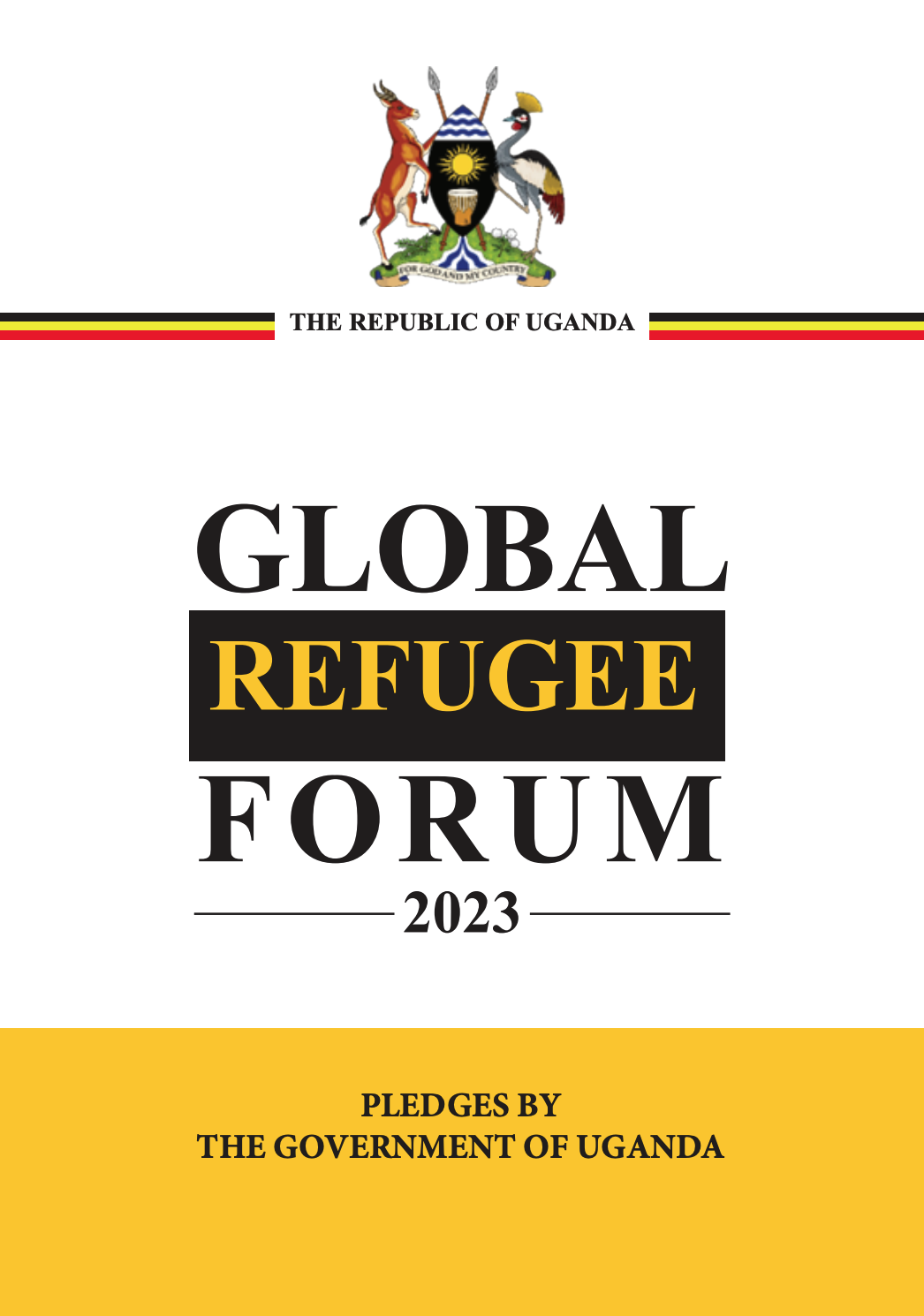 Pledges by the Government of Uganda - GRF 2023