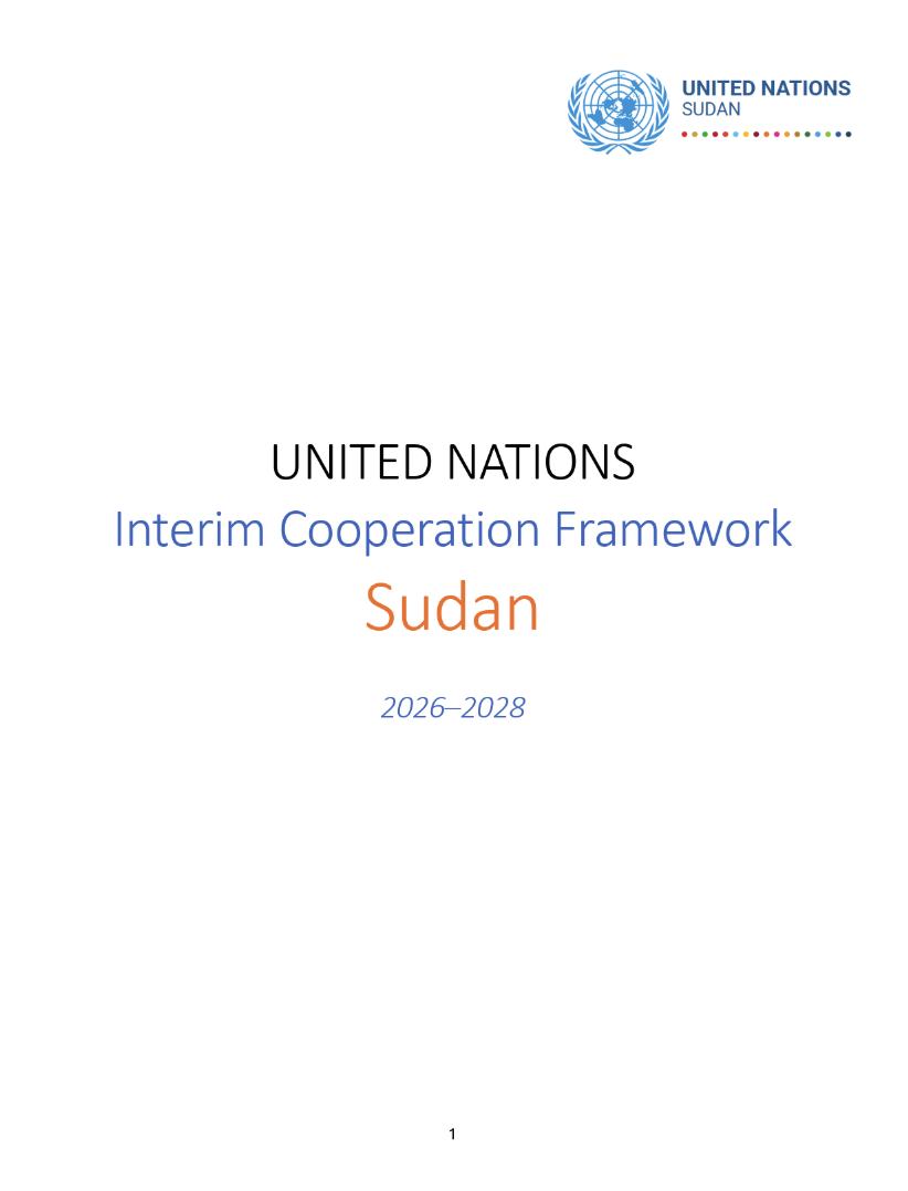 United Nations Interim Cooperation Framework Sudan (2026–2028)