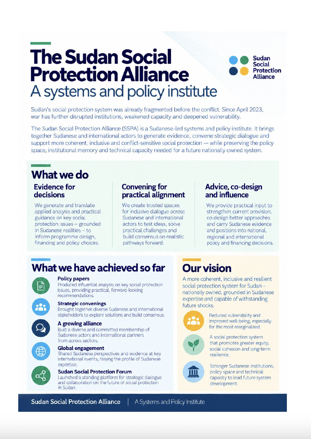 Factsheet: The Sudan Social Protection Alliance