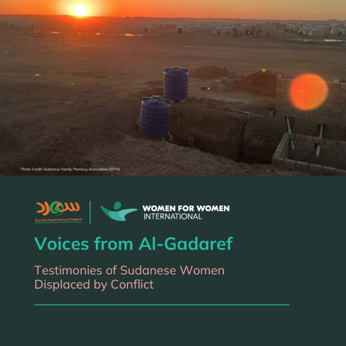 Voices from Al-Gadaref: Testimonies of Sudanese Women Displaced by Conflict
