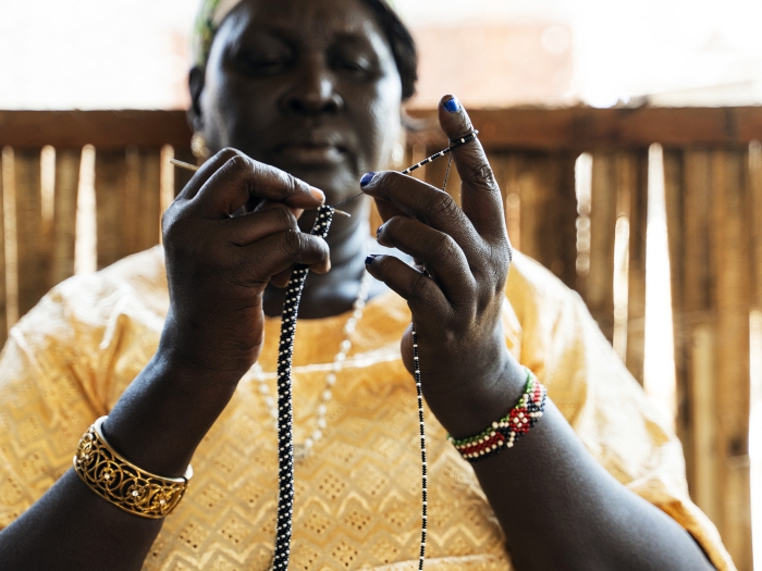 Sudanese refugee artisan