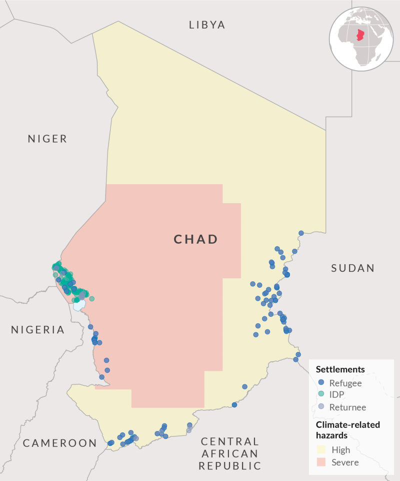 Chad baseline map