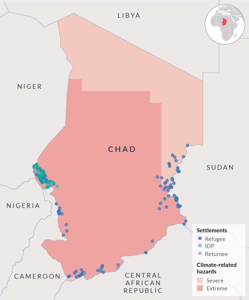 Chad projection map