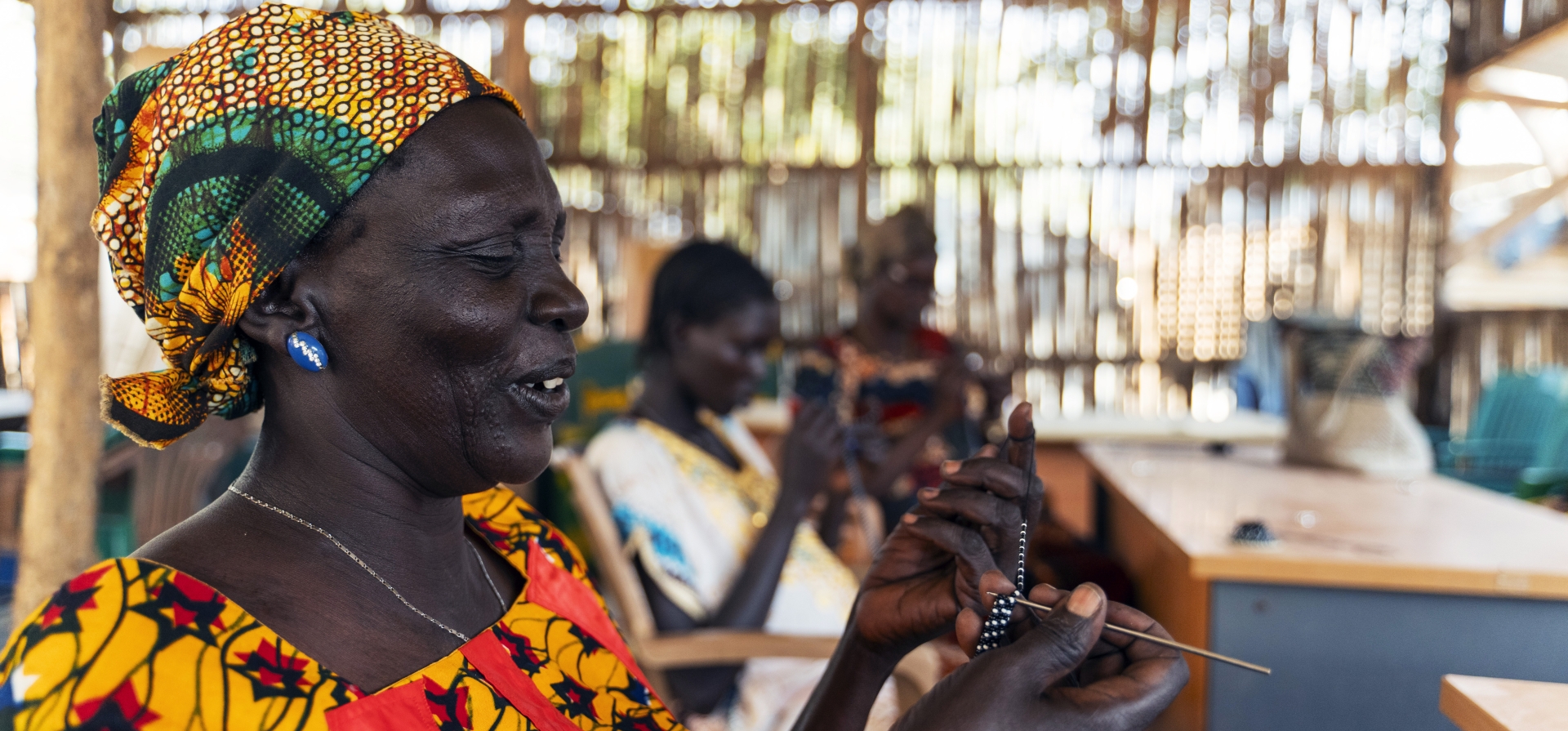 Sudane refugee artisan